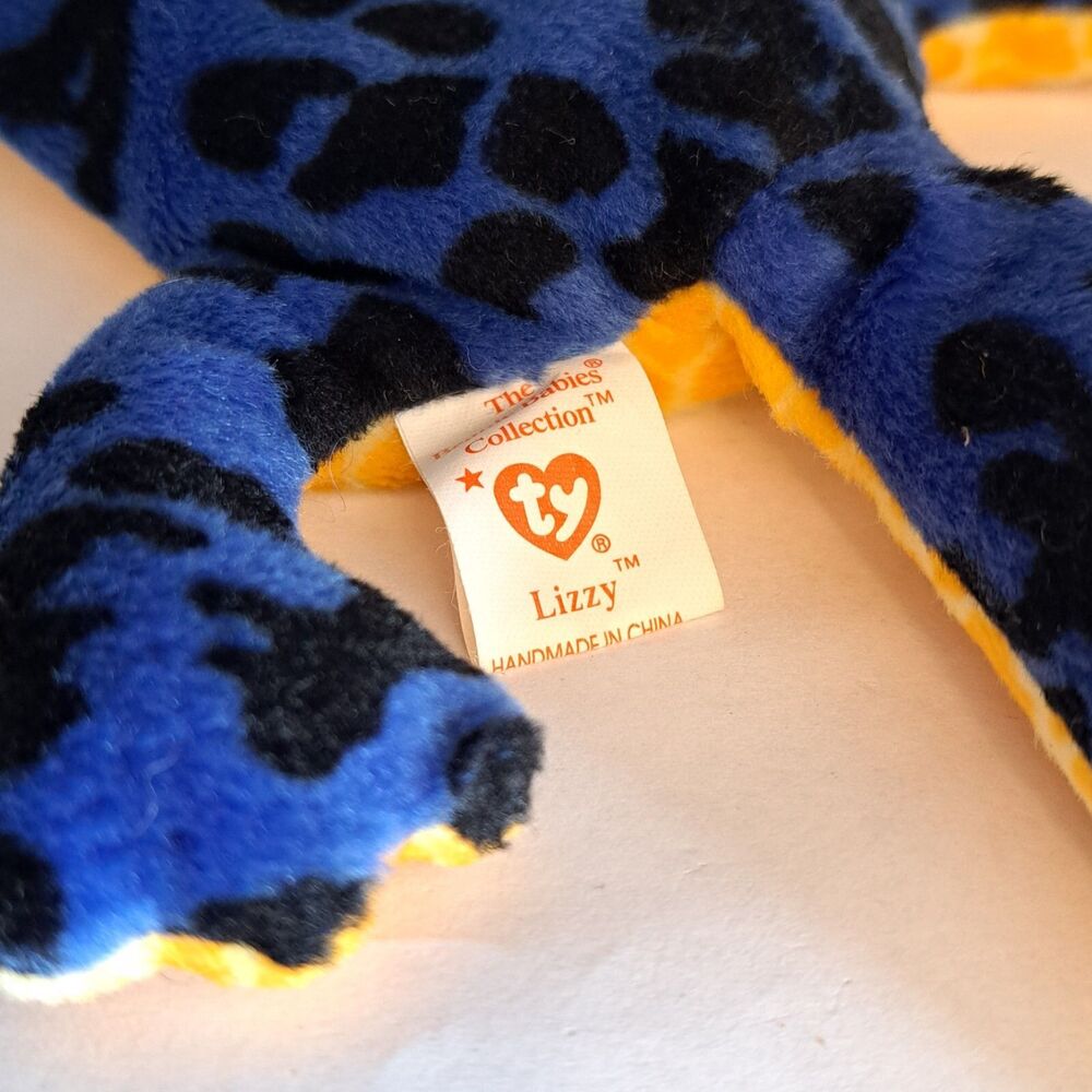 NEW Vintage Ty Beanie Baby - LIZZY the Lizard (13 Inch) with TAGS - Picture 5 of 7